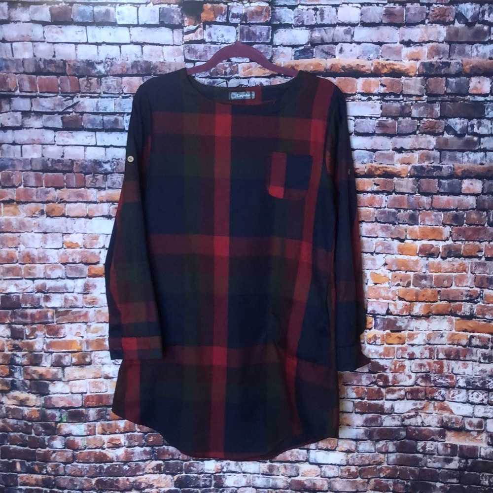 Red plaid Cupshe dress